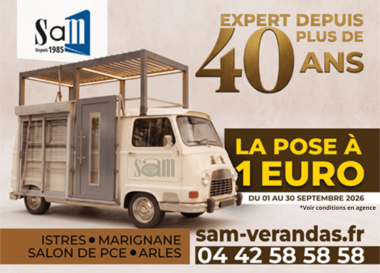 Pose à 1 euro Sam verandas septembre 2026